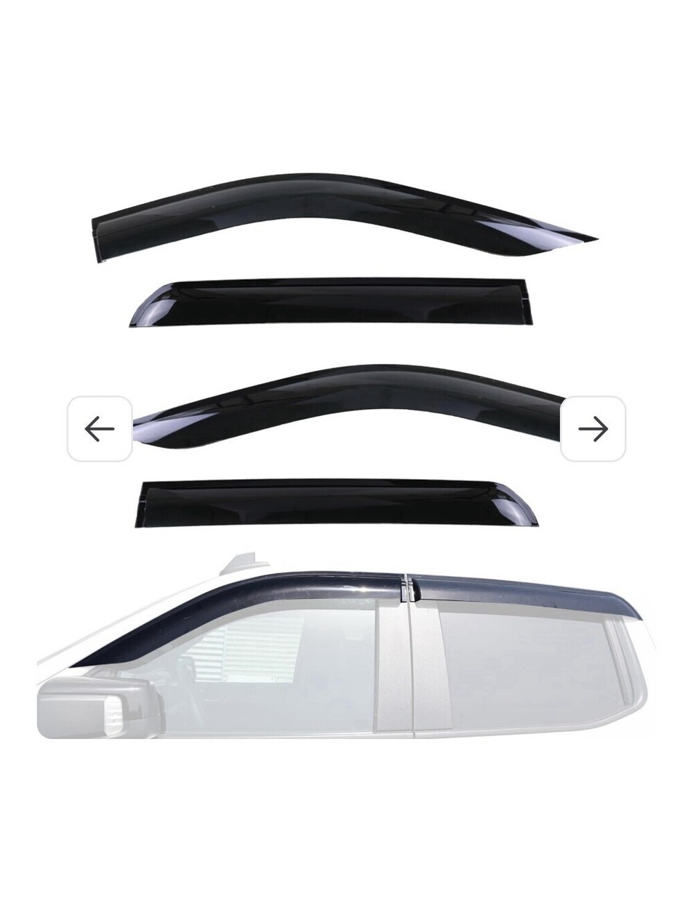 Truck Window Rain Guards Visors - Chevy Silverado/GMC Sierra 2023-2025